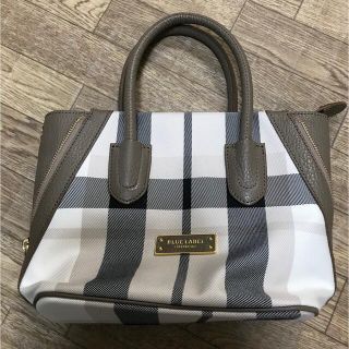 ブラックレーベルクレストブリッジ(BLACK LABEL CRESTBRIDGE)のブルーレーベルクレストブリッジ　ハンドバッグ　ショルダーベルト付き(ショルダーバッグ)