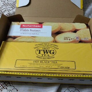 TWG紅茶ブラックティー15コットンティーバッグとパリブレトンクッキー(菓子/デザート)