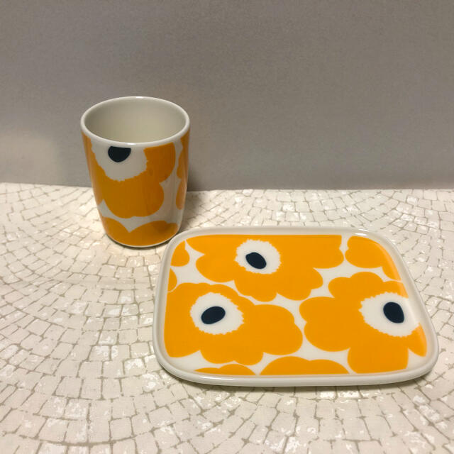 marimekko UNIKKO マリメッコ ウニッコ トールカップ &プレート