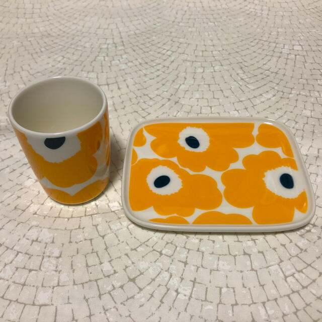 marimekko UNIKKO マリメッコ ウニッコ トールカップ &プレート 3