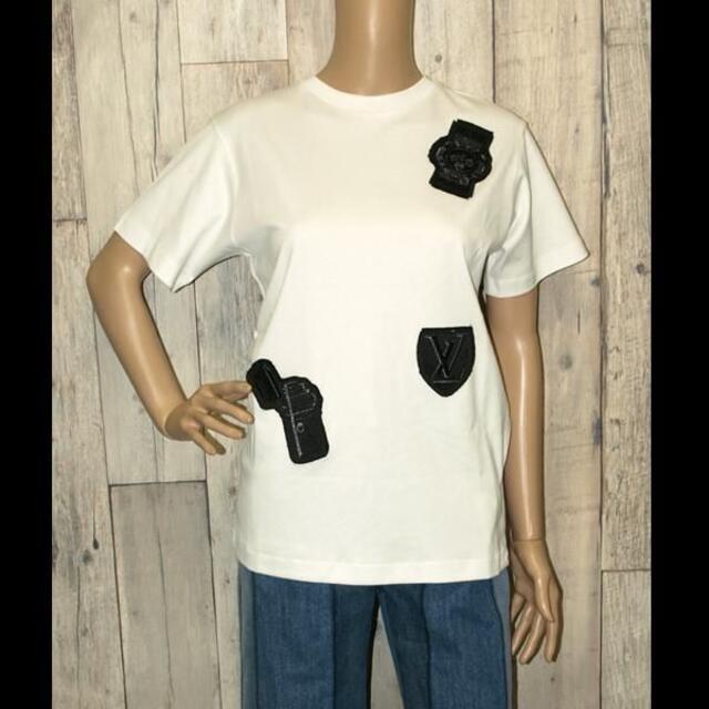 LOUIS VUITTON(ルイヴィトン)の国内正規品ルイ・ヴィトン　Tシャツ◇ホワイト 新品タグ付き　XSサイズ レディースのトップス(Tシャツ(半袖/袖なし))の商品写真