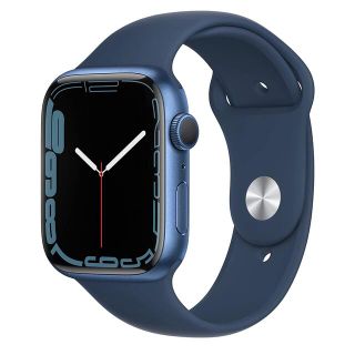 アップルウォッチ(Apple Watch)のApple Watch Series 7 45mmブルーアルミニウムケース(腕時計(デジタル))