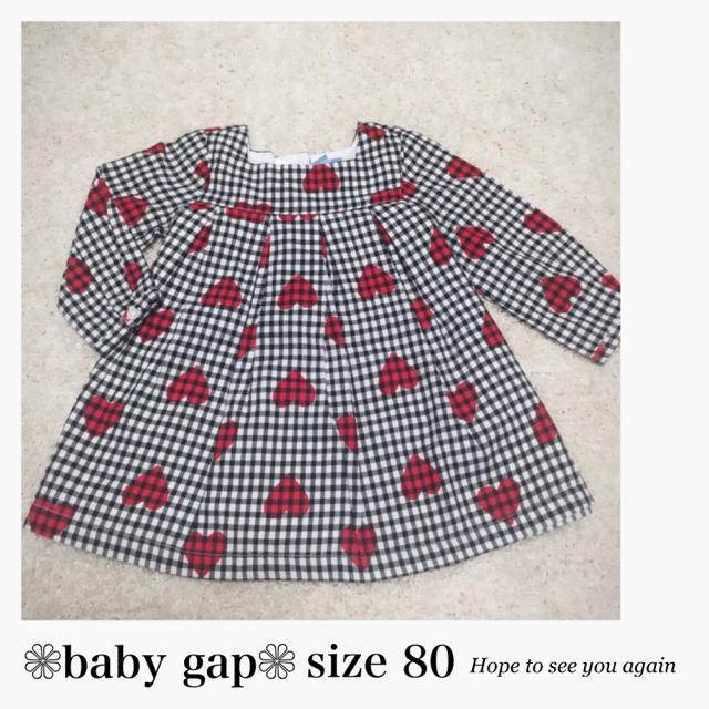 babyGAP(ベビーギャップ)の新作♡新品❁size 80♡ギンガムチェック柄ワンピ❁baby gap キッズ/ベビー/マタニティのベビー服(~85cm)(ワンピース)の商品写真