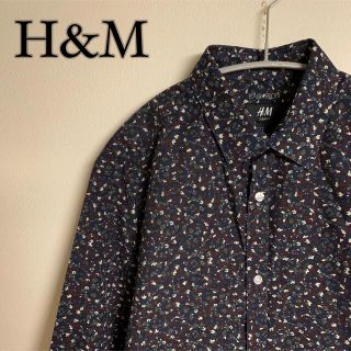 エイチアンドエム(H&M)の【美品】H&M エイチアンドエム　総柄　花柄　シャツ　長袖(シャツ)