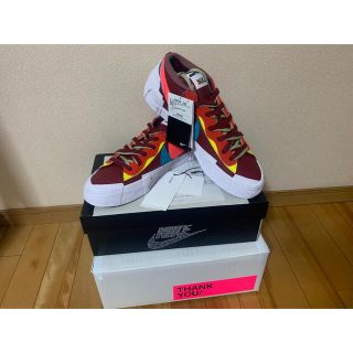 サカイ(sacai)の最安値 NIKE×sacai×KAWS Blazer Red 28cm(スニーカー)