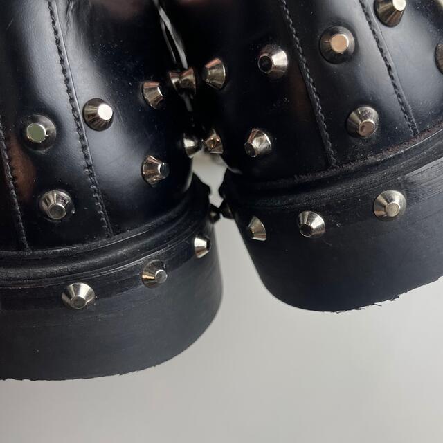 正規 prada スタッズ ダービーシューズ ローファー モノリス ブーツ