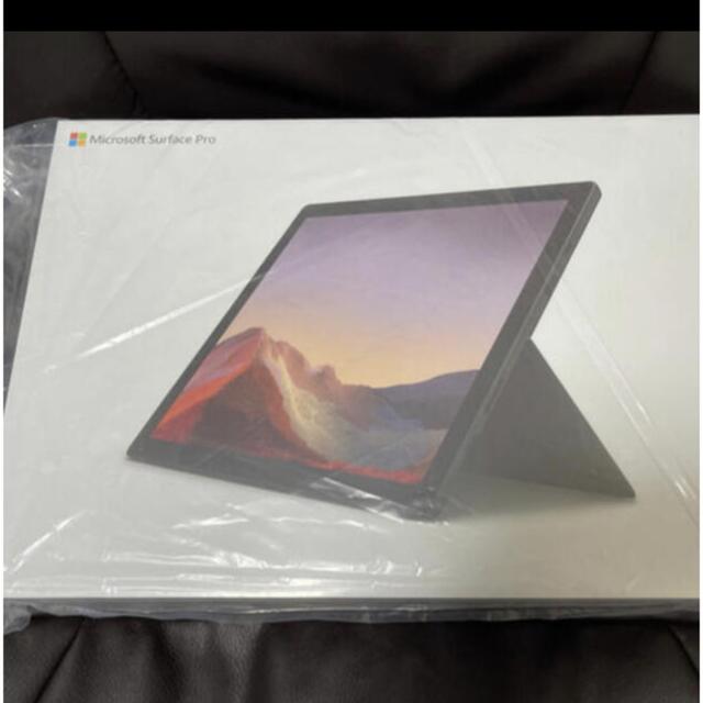 【新品未開封　保証あり】surface pro7 PUV00027 ブラックスマホ/家電/カメラ