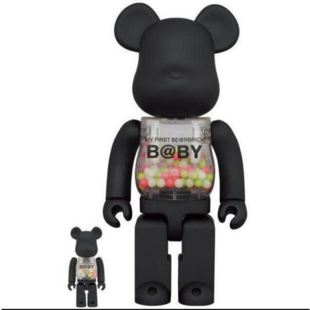 MEDICOM TOY(メディコムトイ)のMY FIRST BE@RBRICK MATT BLACK 100％  400% エンタメ/ホビーのフィギュア(その他)の商品写真