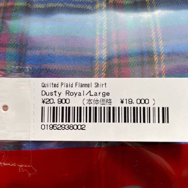 Supreme Quilted Plaid Flannel Shirt 　L