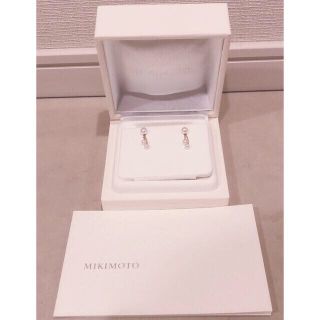 ミキモト(MIKIMOTO)のミキモトピアス®️ 最終値下げ❗️真珠2wayピアス　18Kコーティング(ピアス)