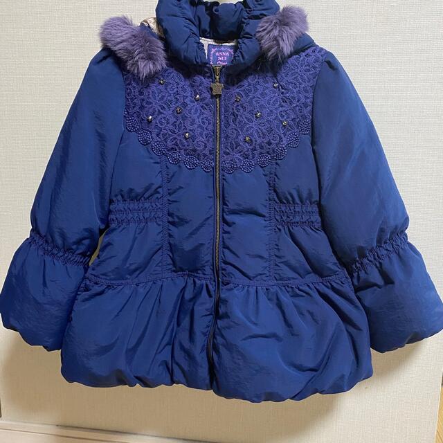 ANNA SUI mini(アナスイミニ)の美品✨アナスイミニ ダウン コート アウター 120cm キッズ/ベビー/マタニティのキッズ服女の子用(90cm~)(コート)の商品写真