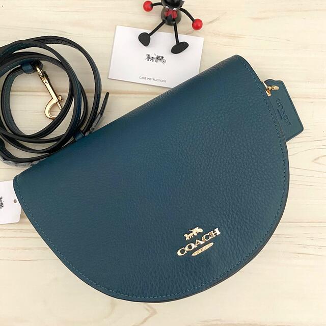 定価6.9万円 新品 COACH コーチ ショルダーバッグ ダークグリーン新品カラー