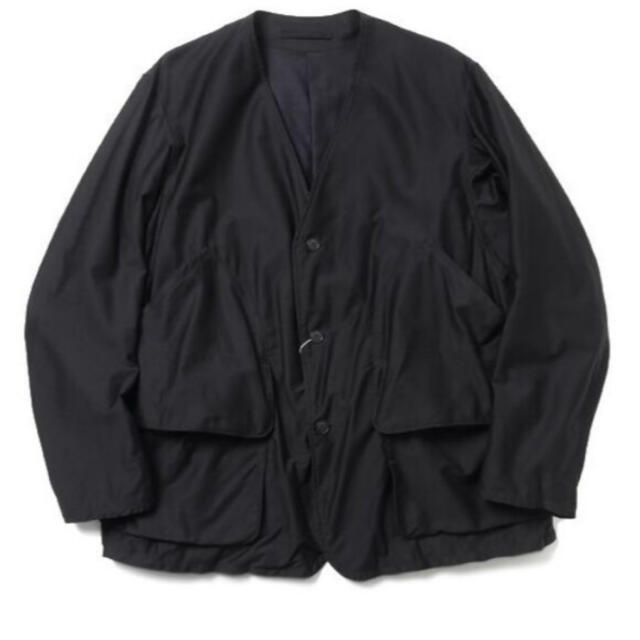 COMOLI  コットンサテン ハンティングジャケット　ブラック　サイズ2