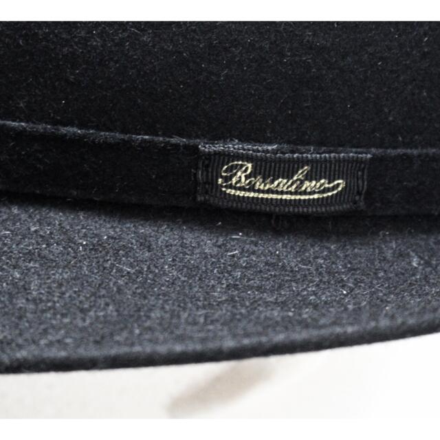 Borsalino(ボルサリーノ)の《ボルサリーノ》新品 秋冬モデル 高級ラビットファーフェルトハット 61(XL) メンズの帽子(ハット)の商品写真