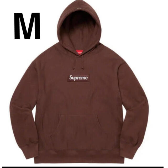 DarkBrownSIZESupreme Box Logo Hooded