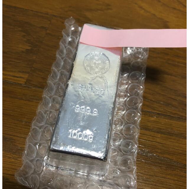 銀インゴット 1kg x 1  石福金属興業 エンタメ/ホビーの美術品/アンティーク(金属工芸)の商品写真