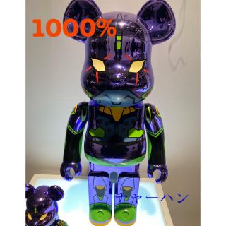 メディコムトイ(MEDICOM TOY)のBE@RBRICK エヴァンゲリオン初号機 エヴァ ベアブリック 1000%(アニメ/ゲーム)