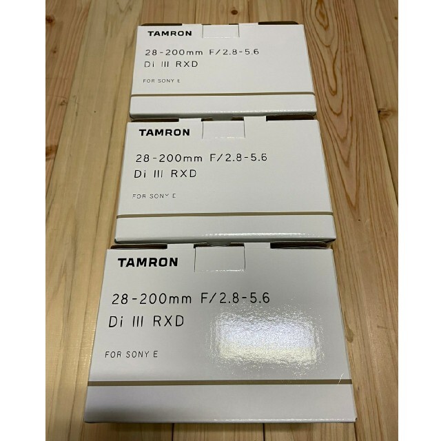 TAMRON(タムロン)の[新品送料無料] 3台TAMRON 28-200mm (Model A071) スマホ/家電/カメラのカメラ(レンズ(ズーム))の商品写真