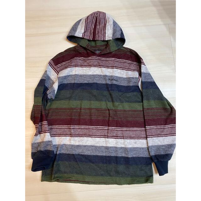 ニット/セーターsupreme knit stripe hooded L/S sweater