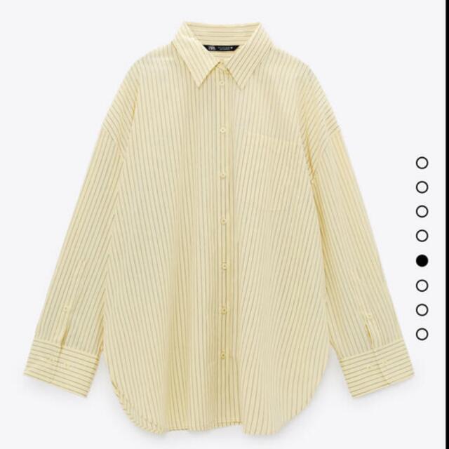 ZARA(ザラ)のZARA イエロー　ストライプシャツ レディースのトップス(シャツ/ブラウス(長袖/七分))の商品写真