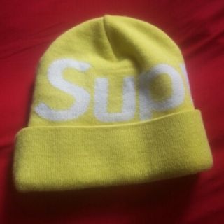 シュプリーム(Supreme)のsupreme ﾋﾞｯｸﾞﾛｺﾞﾋﾞｰﾆ(ニット帽/ビーニー)