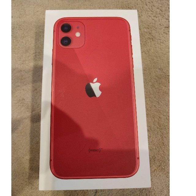 新品　Apple iPhone11 64GB Red SIMフリー解除済 本体