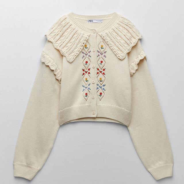 入荷予定 zara woman XL カーディガン 刺繍 tdh-latinoamerica.de
