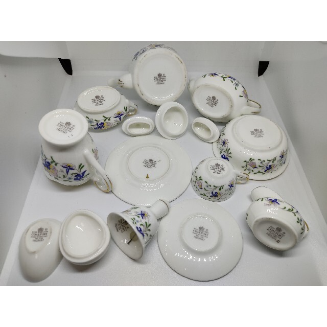 WEDGWOOD(ウェッジウッド)のミニチュア コールポート coalport ウェッジウッド アンティーク エンタメ/ホビーの美術品/アンティーク(陶芸)の商品写真