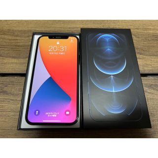 アイフォーン(iPhone)の中古美品 iPhone 12 Pro 256GB パシフィックブルー 香港版(スマートフォン本体)