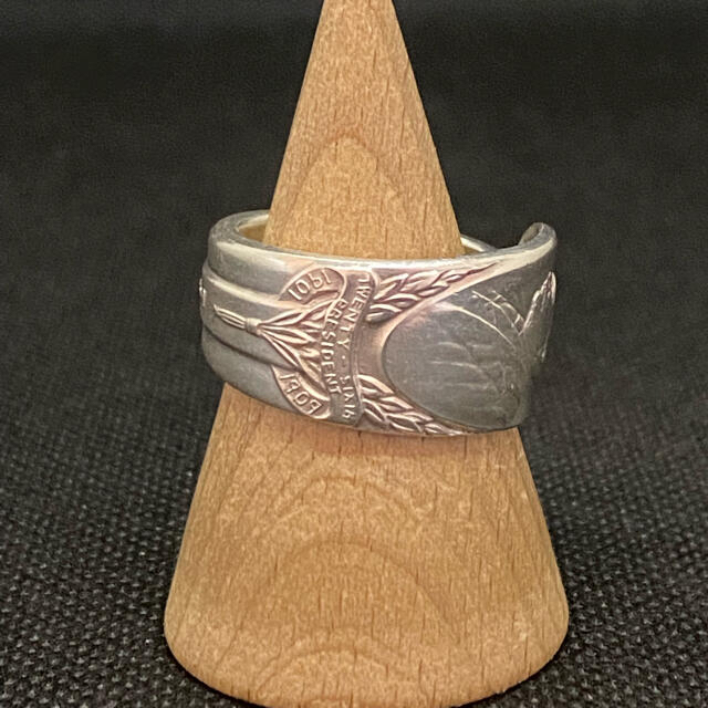 アンティーク 指輪 スプーンリング 17号 調可 ルーズベルト 大統領 2656 メンズのアクセサリー(リング(指輪))の商品写真