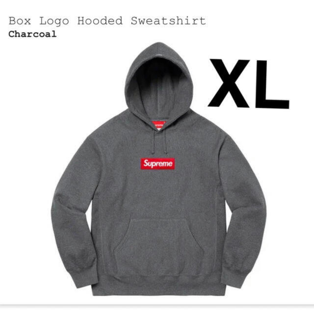 鑑定済supreme2016boxlogHoodedSweatshirt灰M美品