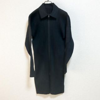 プリーツプリーズイッセイミヤケ(PLEATS PLEASE ISSEY MIYAKE)のPLEATS PLEASE プリーツプリーズ　ロングカーディガン　ダブルジップ(カーディガン)