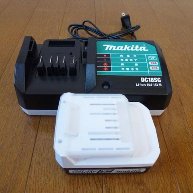 Makita(マキタ)のBL1415G、DC18SG　マキタ純正　バッテリーと充電器 14.4V　新品 スポーツ/アウトドアの自転車(工具/メンテナンス)の商品写真