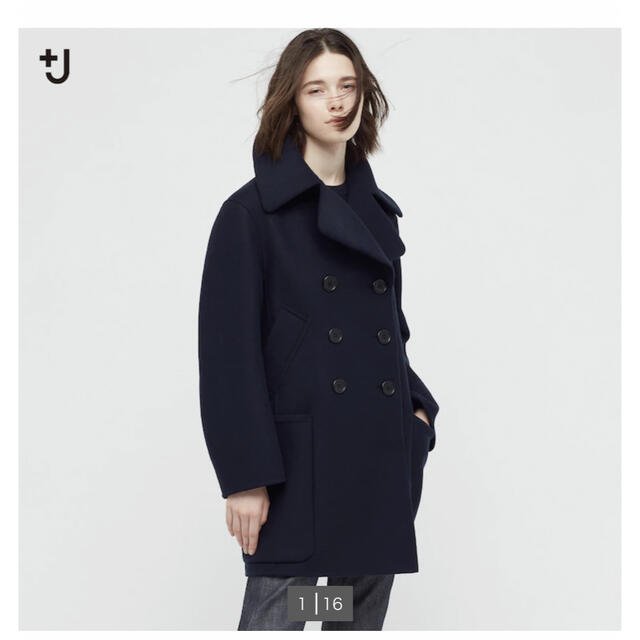 UNIQLO＋j ダブルフェイスピーコート 新品入荷 14229円