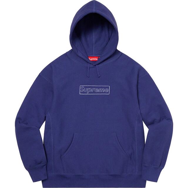 トップスXXL supreme kaws Box Logo Hooded