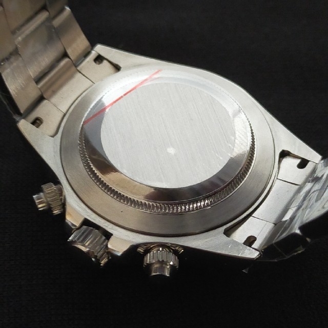VK63搭載 新品 parnis 白パンダ クロノグラフ SEIKO製ムーブ | www