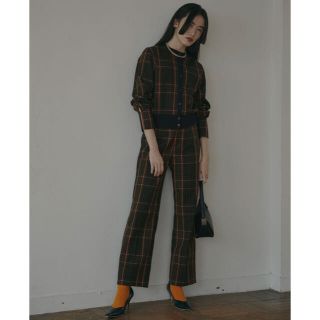 アメリヴィンテージ(Ameri VINTAGE)のCHEERFUL CHECK TOP & PANTS(カジュアルパンツ)