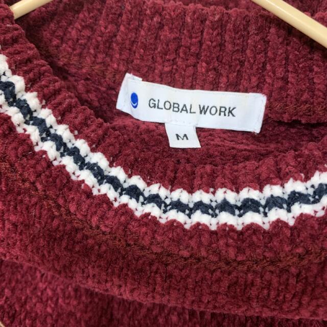 GLOBAL WORK(グローバルワーク)の☆ GLOBAL WORK モールラインニットプルオーバー　メンズ　レディース レディースのトップス(ニット/セーター)の商品写真