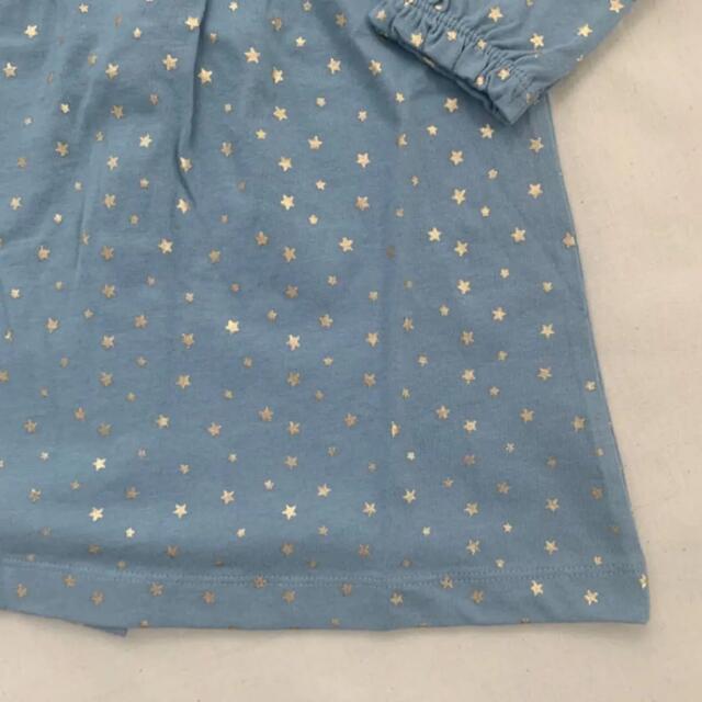 Boden(ボーデン)のmini boden ♡ ワンピース ペールブルー 星 ゴールド キッズ/ベビー/マタニティのベビー服(~85cm)(ワンピース)の商品写真