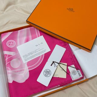 エルメス(Hermes)のHERMES スカーフ ピンク(スカーフ)