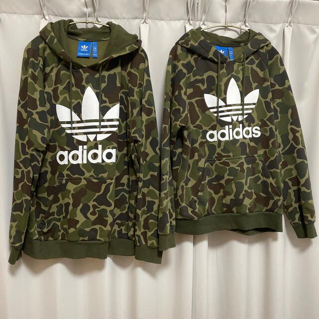 adidas 迷彩パーカーレディース