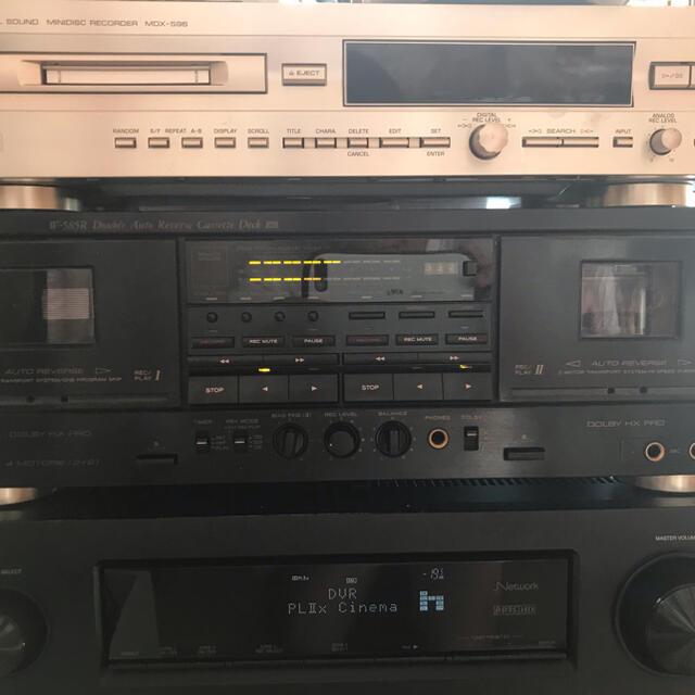 TEAC W録音再生カセットデッキ　TEAC W-585R
