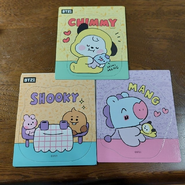 防弾少年団(BTS)(ボウダンショウネンダン)のBT21 マグネットコレクション　CHIMMY  SHOOKY  MANG エンタメ/ホビーのおもちゃ/ぬいぐるみ(キャラクターグッズ)の商品写真