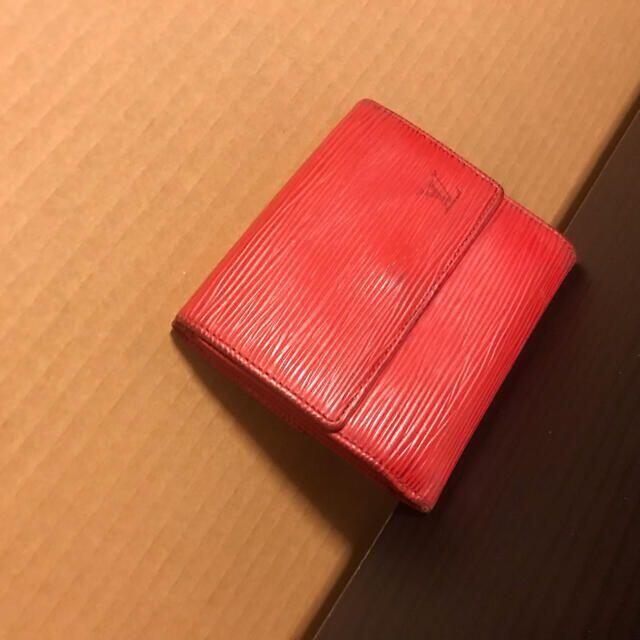 LOUIS VUITTON - 本物 正規品 ルイヴィトン Wホック財布 赤 レッド ...