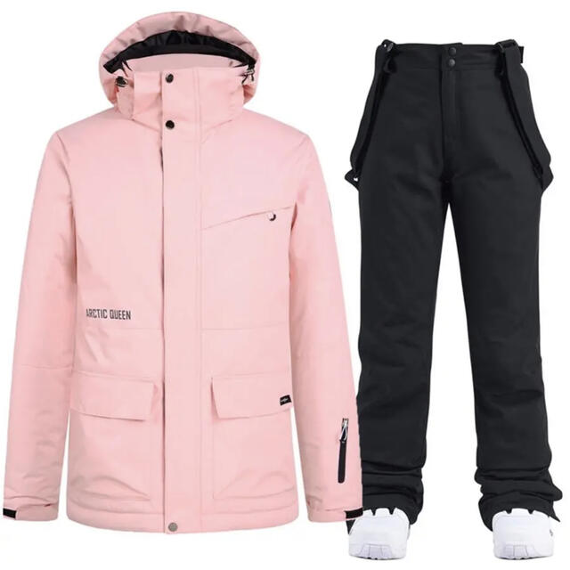 新品】スノーボード ウェア 上下セット レディース ピンクXS