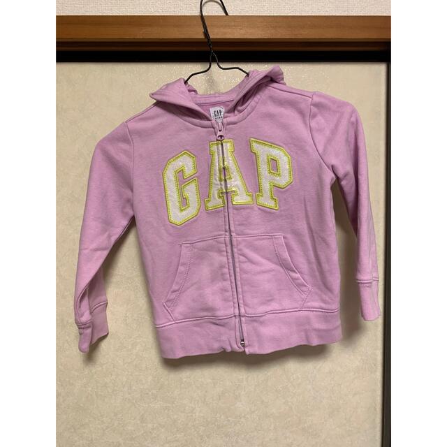 GAP Kids(ギャップキッズ)の美品☆GAP パーカースウェット上下セット サイズ110 キッズ/ベビー/マタニティのキッズ服女の子用(90cm~)(Tシャツ/カットソー)の商品写真