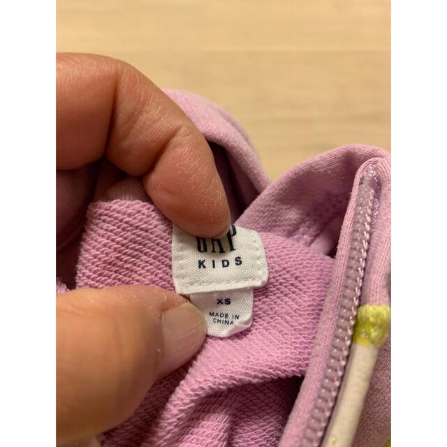 GAP Kids(ギャップキッズ)の美品☆GAP パーカースウェット上下セット サイズ110 キッズ/ベビー/マタニティのキッズ服女の子用(90cm~)(Tシャツ/カットソー)の商品写真