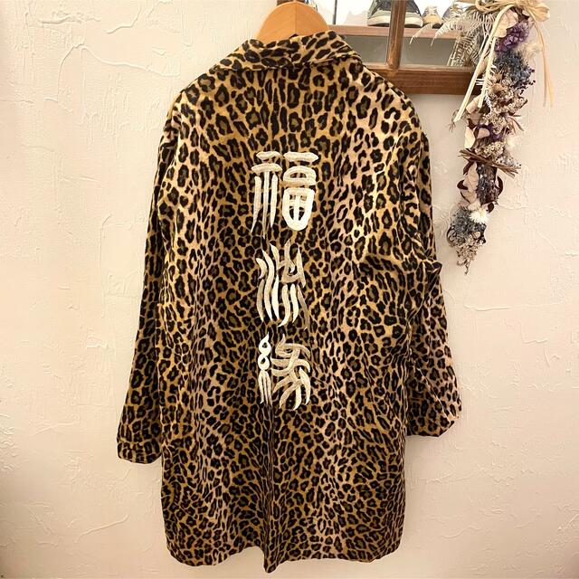 ワコマリア WACKO MARIA×卍LINE レオパード ガウンコート M-