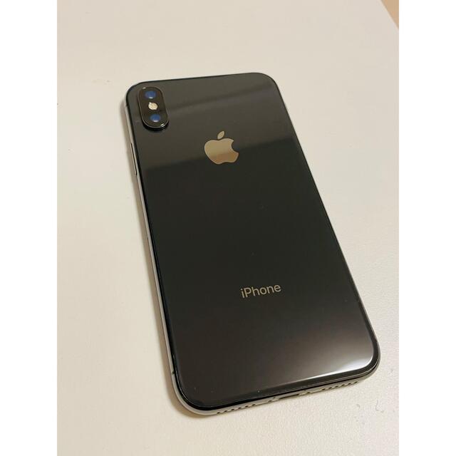 ケース・フィルム付iPhoneX Space Gray 64 GB SIMフリー