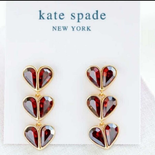 kate spade new york(ケイトスペードニューヨーク)の【新品】kate spadeケイトスペード ピアスレッドロックソリッドストー レディースのアクセサリー(ピアス)の商品写真